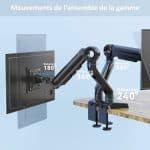 Support moniteur double