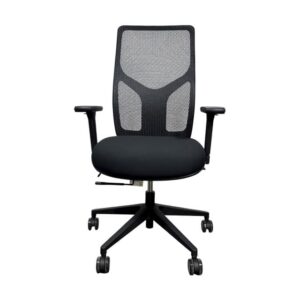 Chaise de direction Raynor à dossier haut en maille – Noir