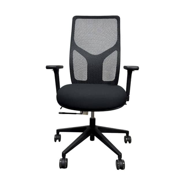 Chaise de direction Raynor à dossier haut en maille – Noir